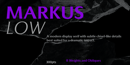 MarkusLow Font Poster 1