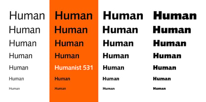 Humanist 531 Font Poster 2