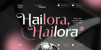 Hailora Font Poster 1