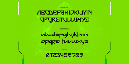 Cybernetic Font Poster 6