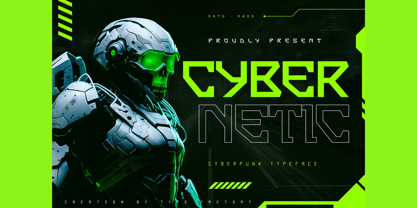 Cybernetic Font Poster 1