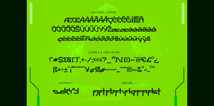 Cybernetic Font Poster 2