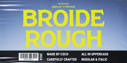 Broide Rough Font Poster 1