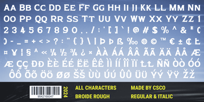 Broide Rough Font Poster 6