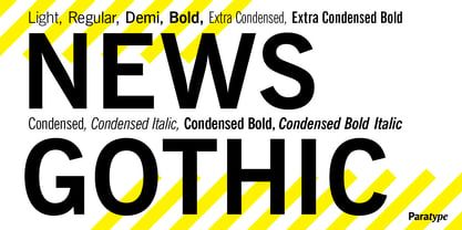 News Gothic Font Poster 1