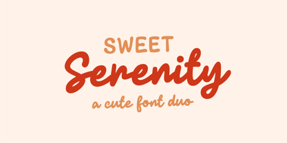 Sweet Serenity Font Poster 1