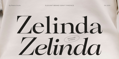 Zelinda Font Poster 1