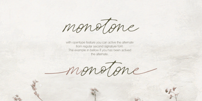 Second Signature Font Poster 10