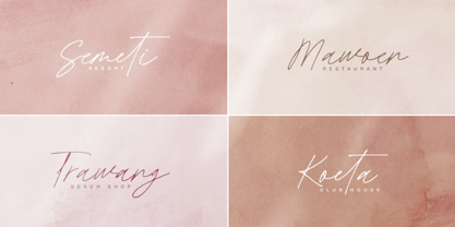 Second Signature Font Poster 2