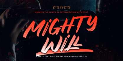 Mightywill Font Poster 1