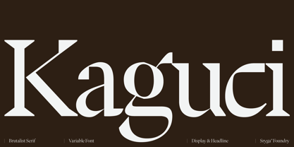 Kaguci Font Poster 1