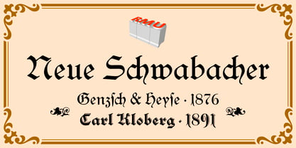 Neue Schwabacher Font Poster 1