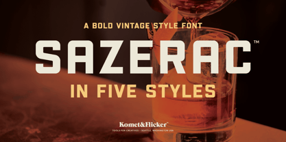 Sazerac Font Poster 1