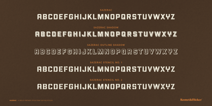 Sazerac Font Poster 14