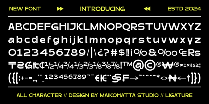 Mikorn Font Poster 8