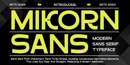 Mikorn Font Poster 1