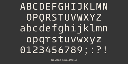 Paradroid Font Poster 14