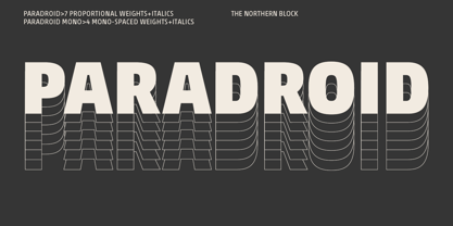 Paradroid Font Poster 1