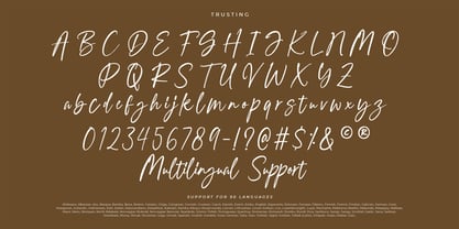 Trusting Font Poster 7