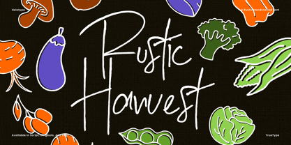 Rustic Harvest Fuente Póster 1