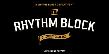 Rhythm Block Font Poster 1