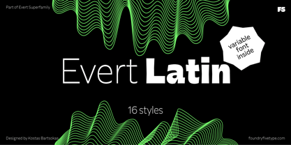 Evert Latin Font Poster 1