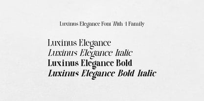 Luxinus Elegance Font Poster 11