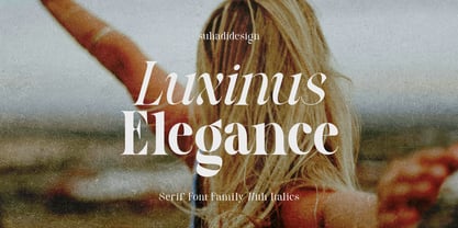 Luxinus Elegance Font Poster 1