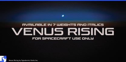 Venus Rising Font Poster 1