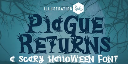 ZP Plague Returns Font Poster 1