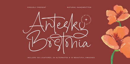 Antesky Bostonia Font Poster 1