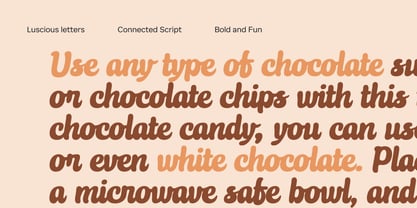 Choco Taste Font Poster 5