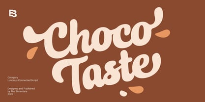 Choco Taste Font Poster 1