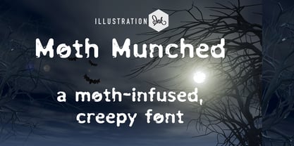 ZP Moth Munched Font Poster 1