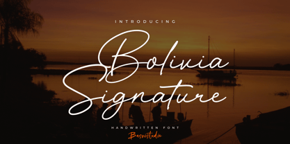 Bolivia Signature Font Poster 1