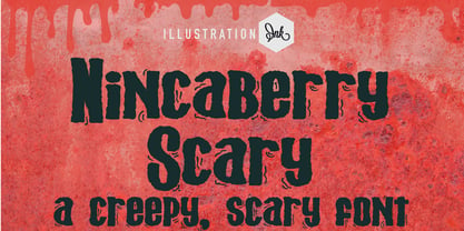 ZP Nincaberry Scary Font Poster 1