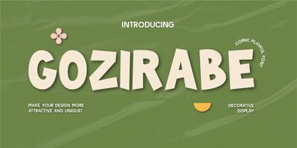 Gozirabe Font Poster 1