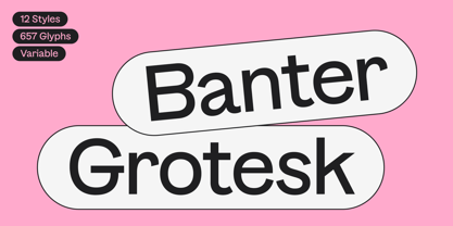 Banter Grotesk Font Poster 1