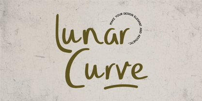 Lunar Curve Font Poster 1