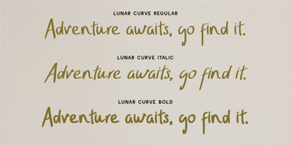 Lunar Curve Font Poster 4