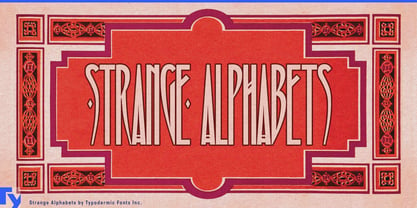 Alphabets étranges Police Poster 1