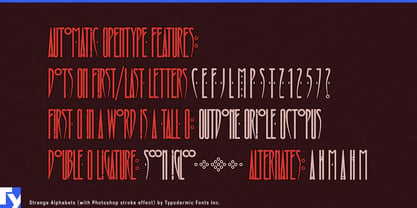 Strange Alphabets Font Poster 4