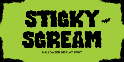 Sticky Scream Font Poster 1