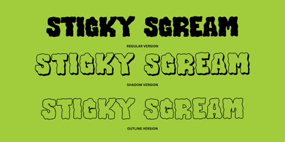 Sticky Scream Font Poster 2