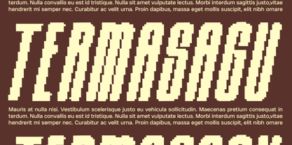 Albercio Pixel Font Poster 3