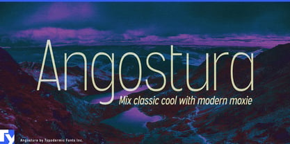 Angostura Font Poster 1