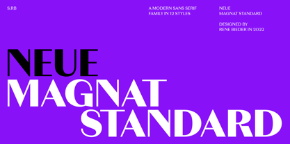 Neue Magnat Standard Font Poster 1