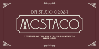 Mcstaco Font Poster 15