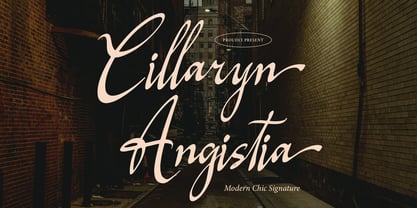 Cillaryn Angistia Font Poster 1