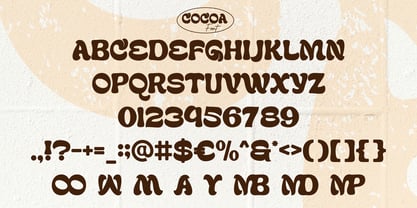 Cocoa Font Poster 6